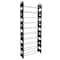 Simplify Black 30 Pair Stackable Shoe Rack